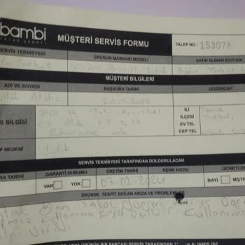 Bambi Yatakta Üretim Hatası Ve Yetersiz Çözüm