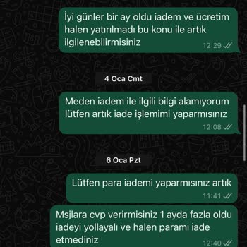 İade Sürecinde Yaşanan Sorunlar