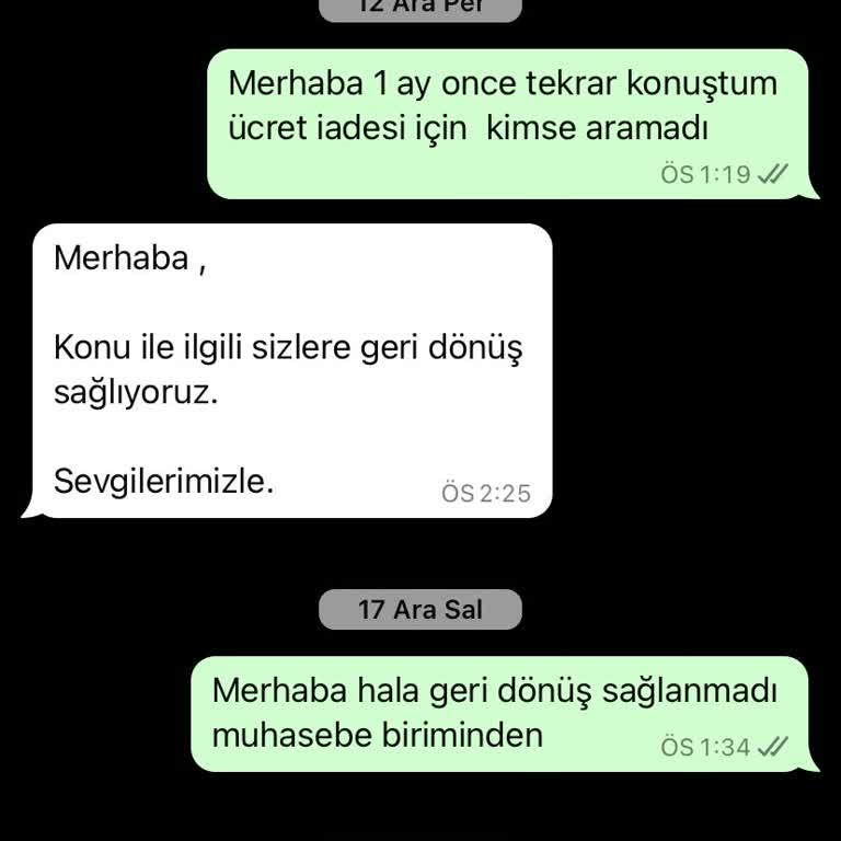 Eğitim Başvurumun Süreç Yönetimi Ve İletişim Sorunları