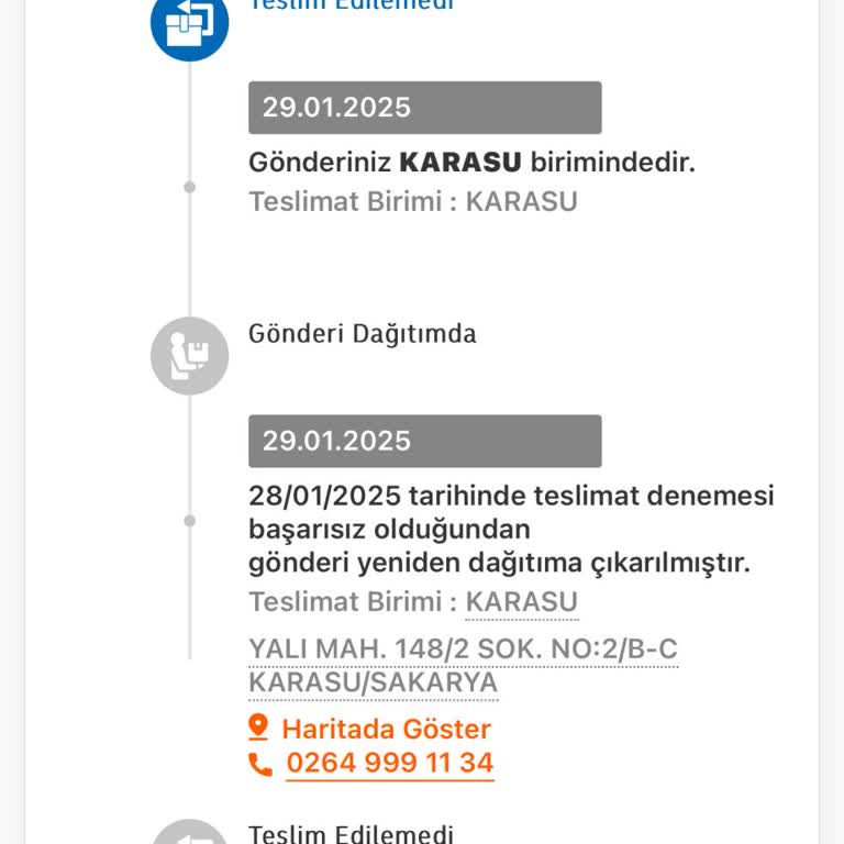 Kargo Şubesinin Adrese Teslim Sorunu