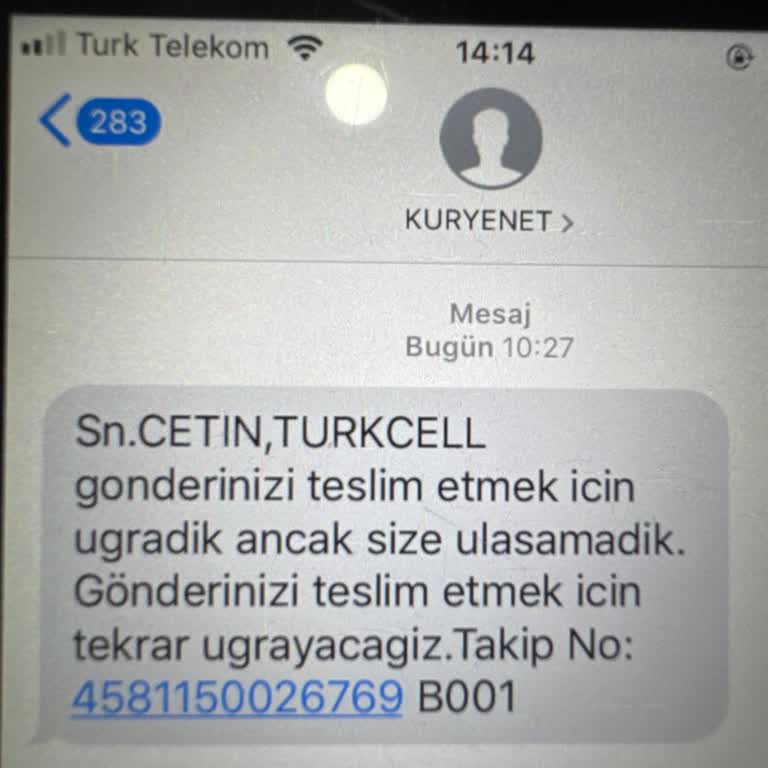 Kargo Teslimatında İletişim Sorunu
