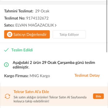 Elvan Mağazacılık Yanlış Ürün Gönderimi Ve Yetersiz Müşteri Memnuniyeti!