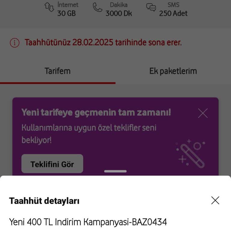 Vodafone Taahhüt Süresi Sorunu Ve Haksız Cayma Bedeli!