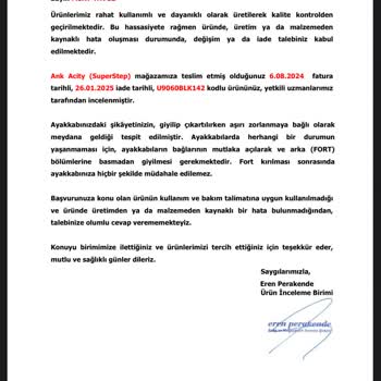 SuperStep Mağazasında Ayakkabı Değişim Sorunu