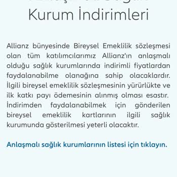 Allianz İndirim Karmaşası: Anlaşmalı Kurumlar Listesi İşlevsiz