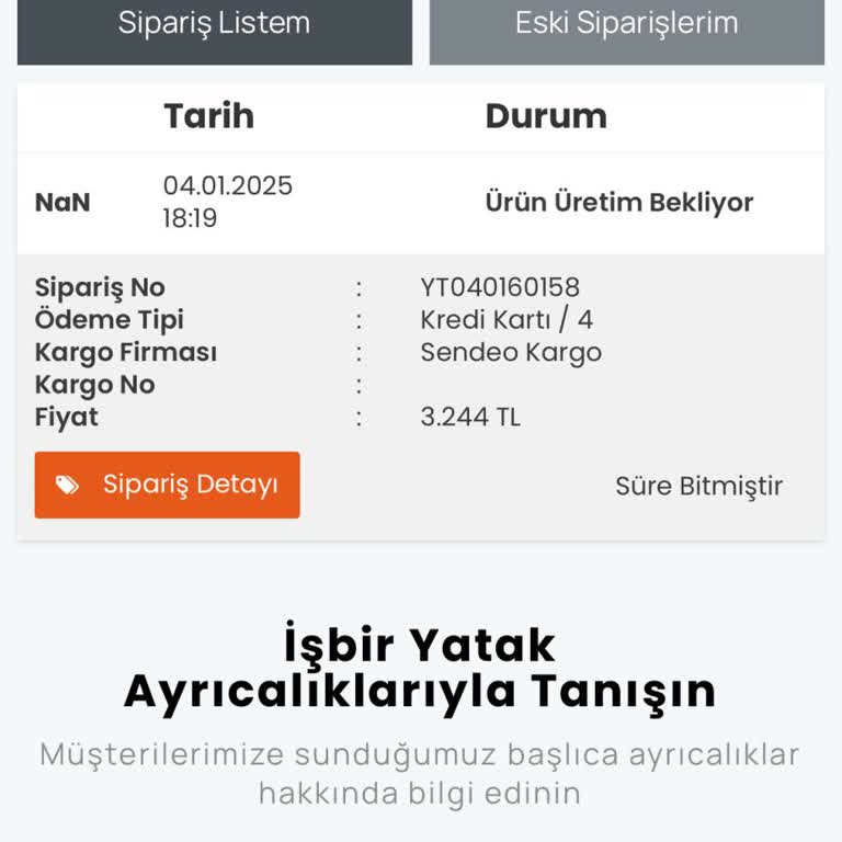 Teslimat Süresini Aşan Yatak Siparişi Ve İlgisiz Müşteri Hizmetleri