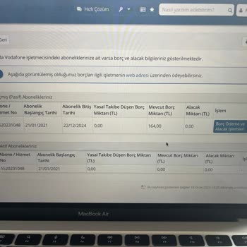Vodafone'da Kayıp Numara Ve İzinsiz Para Çekimi Sorunu