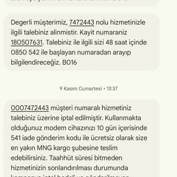 Vodafone'un İptal Edilen Aboneliği Tekrar Başlatma Sorunu
