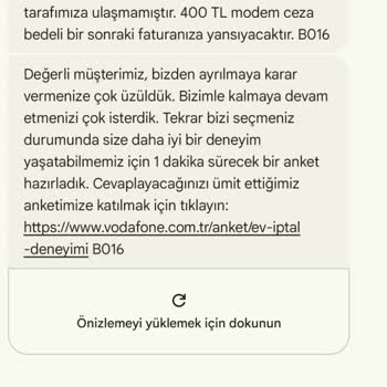 Vodafone'un İptal Edilen Aboneliği Tekrar Başlatma Sorunu