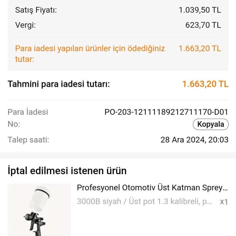 İade Sürecinde Yaşanan Gecikme