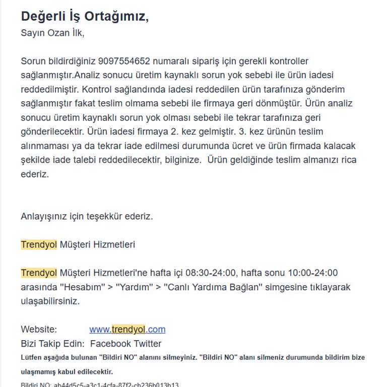 Yağmurlu Havada Su Geçiren Mont Ve İade Sorunu