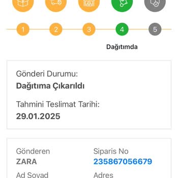 Zara Siparişlerimde Teslimat Sorunu Ve İletişimsizlik