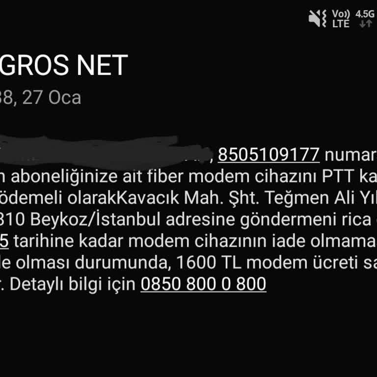 Migros İnternet Aboneliği İptali Ve Modem İade Sürecinde Yaşanan Sorunlar