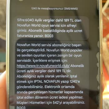Novafun World Aboneliği: İzinsiz Ücretlendirme Sorunu