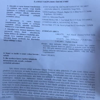 Avon'dan Bilinmeyen Ödeme Talebi: Yanlışlık Mı, Hata Mı?