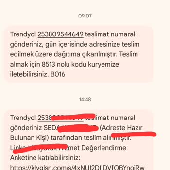 Aras Kargo Elmabahçe Şubesi Adresime Gelmeden Teslimat Yapmadı