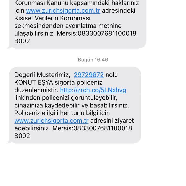 İzinsiz Konut Eşya Sigortası Mesajları