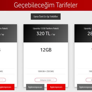 Vodafone'da Paket Geçiş Sorunu Ve Ek Ücretler