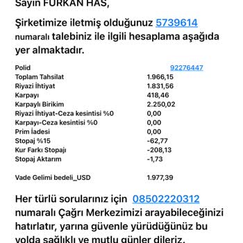 Yanıltıcı Poliçe Bilgileri Ve Eksik Hesaplama Sorunu