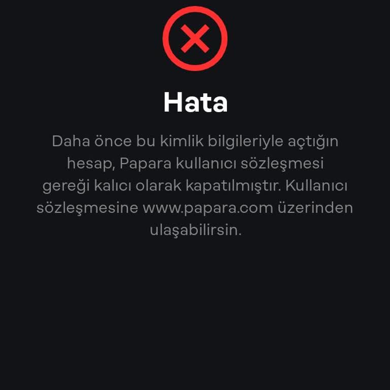 Papara Hesabım Onaylanmıyor, Çözüm Bekliyorum