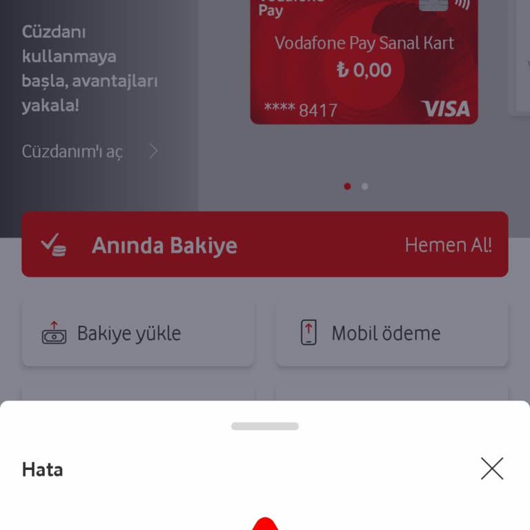 Vodafone Pay Cüzdan Sorunu: Çözüm Bekleyen Müşteri Deneyimi