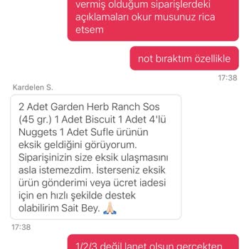 Sürekli Eksik Ürün Ve Yanlış Sipariş Sorunu