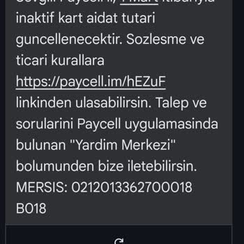 Kullanılmayan Kart İçin Haksız Aidat Talebi