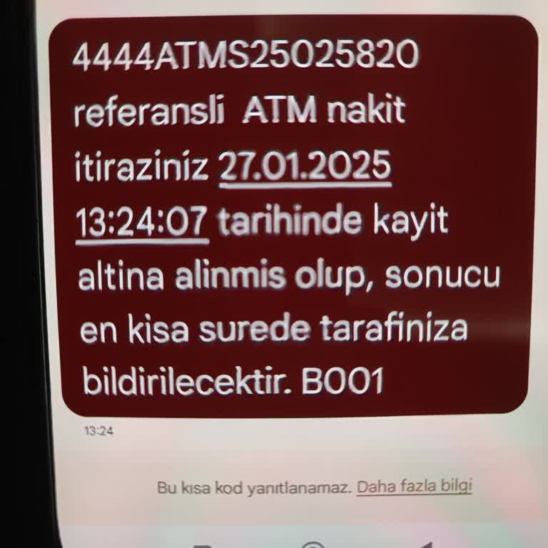 ATM'de Kaybolan Para Ve İlgisiz Müşteri Hizmetleri