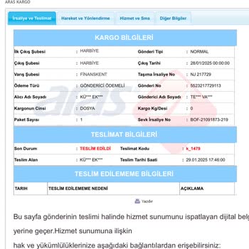 Teslim Edilmeyen Kargonun Teslim Edildi Denilmesi