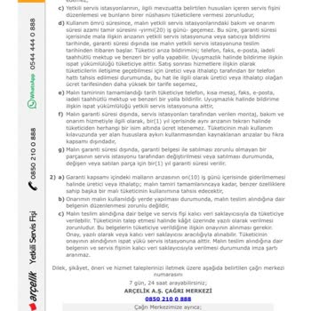 Arçelik Buzdolabı Motor Arızası Ve Yetersiz Servis