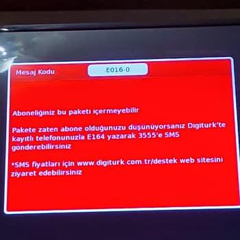 Digiturk E016-0 Hatası: Müşteri Hizmetleri Ve Yayın Sorunu
