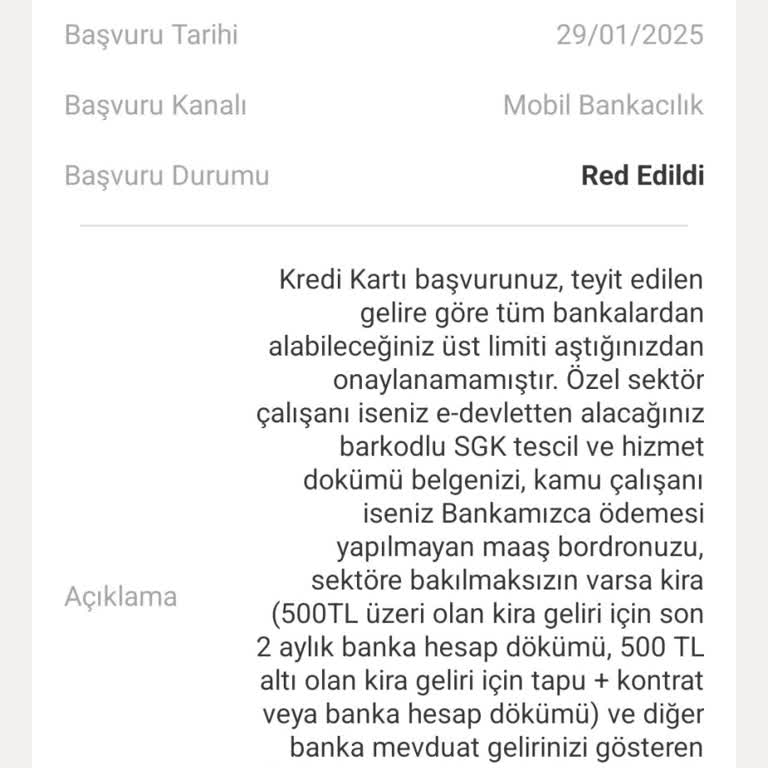 VakıfBank Kredi Kartı Başvurusunda Sistemsel Sorun