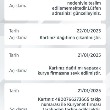 Kredi Kartı Teslimatında Adres Sorunu