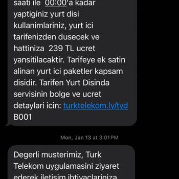Yanlış Ücretlendirme Mağduriyeti