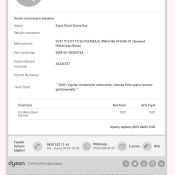 Dyson V15 Detect İle Sürekli Sorunlar Ve Yetersiz Servis Deneyimi