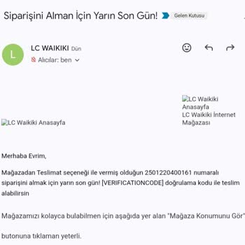 LCW Mağazasında Kodsuz Teslimat Sorunu