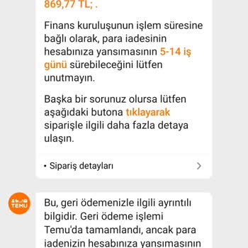 İade Sürecinde Gecikme Ve Memnuniyetsizlik