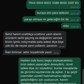 Ürün İadesi Ve Ücret Geri Ödemesi Sorunu