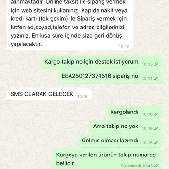 Kargo Takip Numarası Belirsizliği Ve Yetersiz İletişim