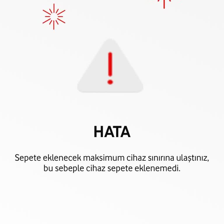 Vodafone Yanımda Uygulamasında Cihaz Alma Sorunu