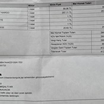 Aras Kargo'da Yanlış Ağırlık Hesaplaması Ve Yüksek Ücretler