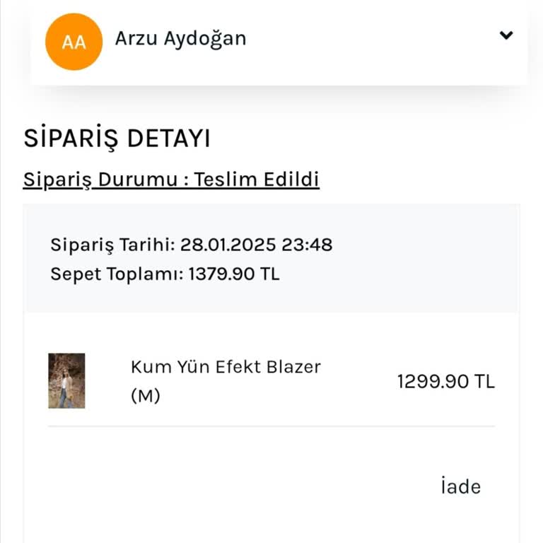 İptal Edilemeyen Sipariş Mağduriyeti