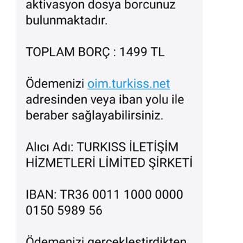Turkıss Aboneliği Ve Bitmeyen Faturalar