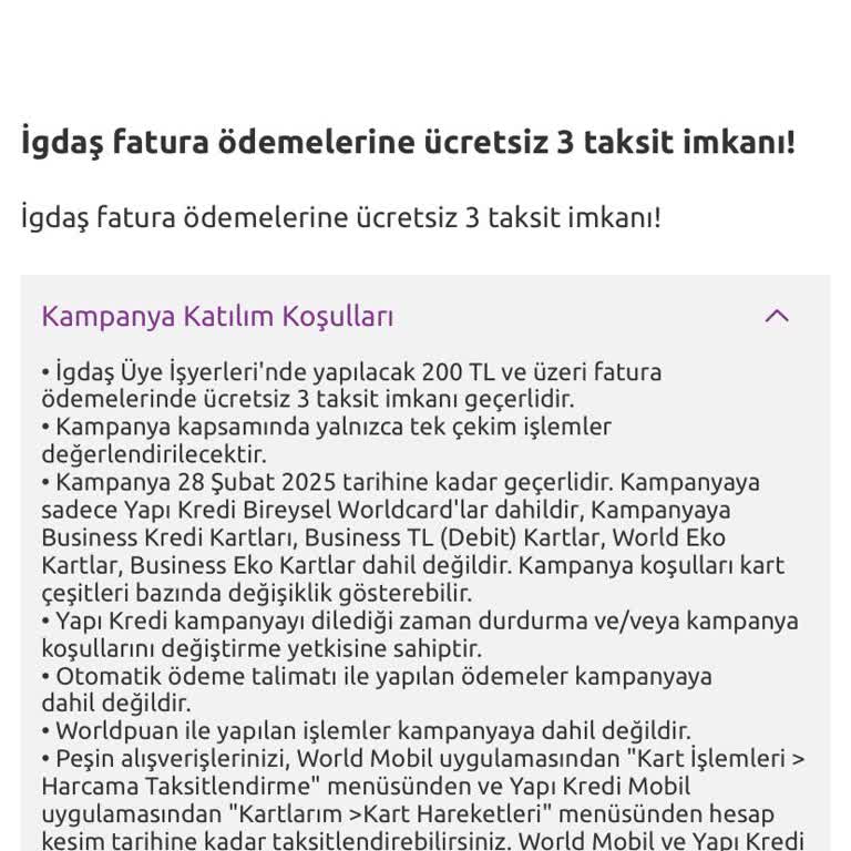 Yapı Kredi'de İGDAŞ Kampanyası Mağduriyeti: Taksitlendirme Sorunu