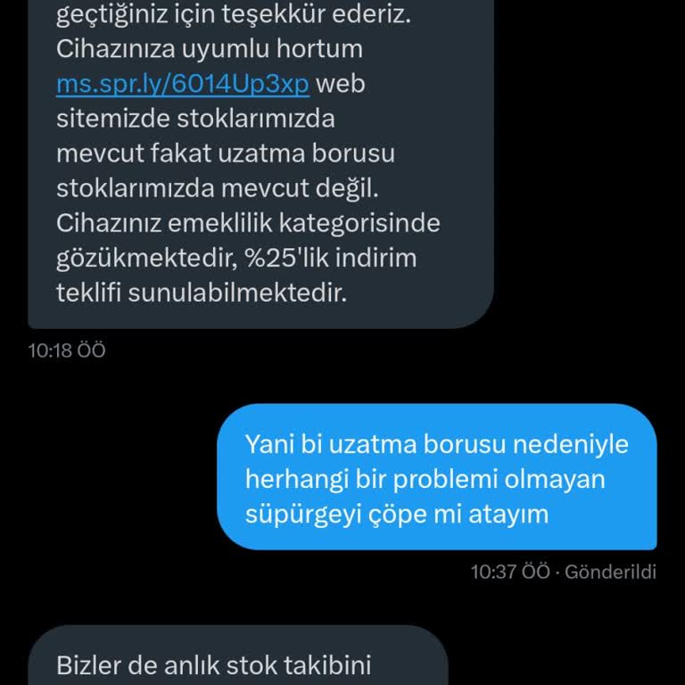 Dyson Süpürge Hortum Sorunu Ve Müşteri Memnuniyetsizliği