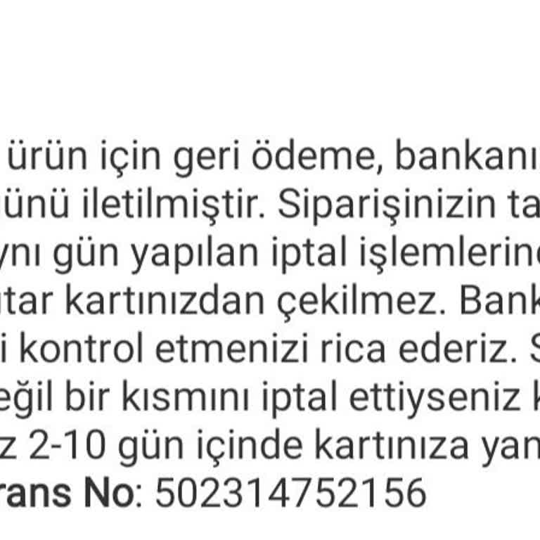 Trendyol'da İptal Edilen Siparişlerin Para İadesi Sorunu