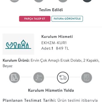 Vivense'den Aldığım Dolap Teslim Edilmedi Ve Müşteri Hizmeti Yetersiz