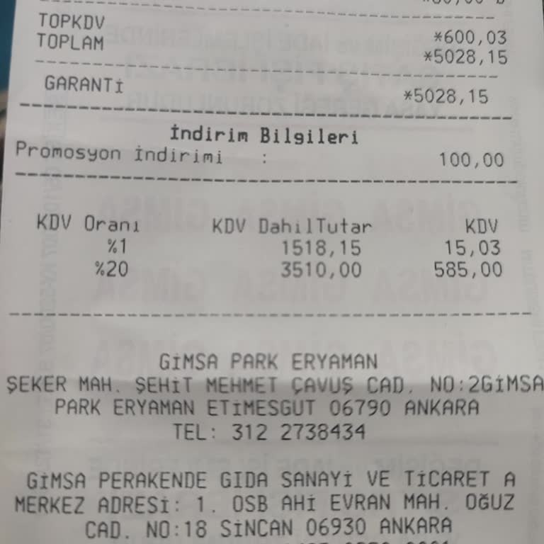 Gimsa Hatalı İşlem Ve Saygısız Davranış