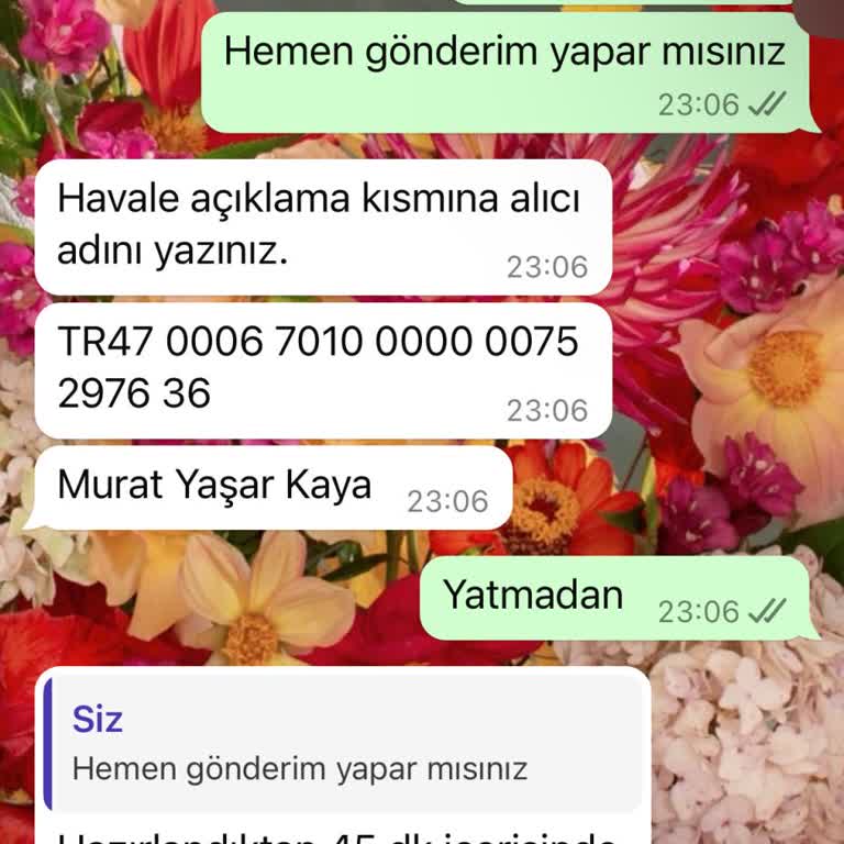 Çiçek Teslimatı Sorunu