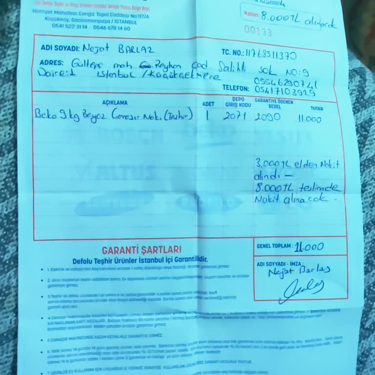 Teşhir Ürünü Diye Yenilenmiş Makine Satışı